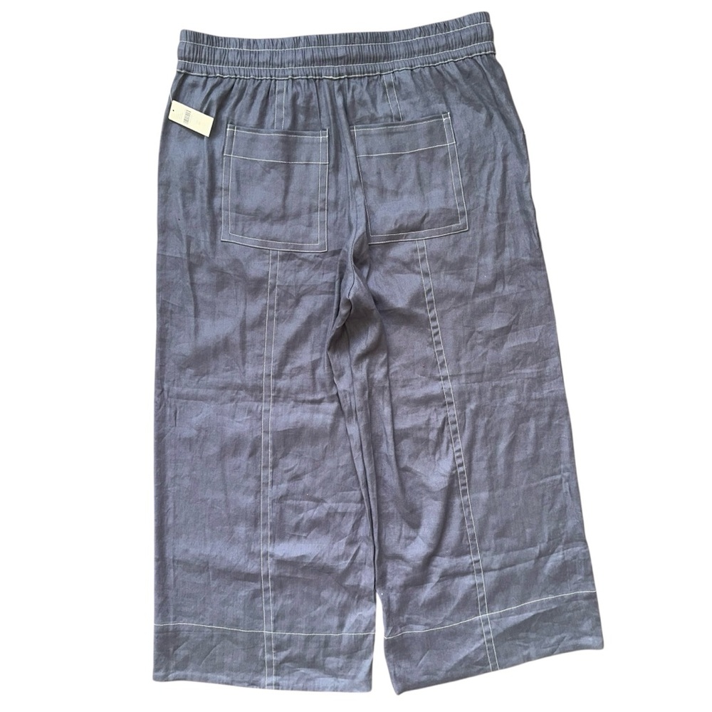 NEW Anthropologie Maeve Tie Waist Wide Leg Casual Breezy Linen Blend Pants XL - Picture 9 of 11